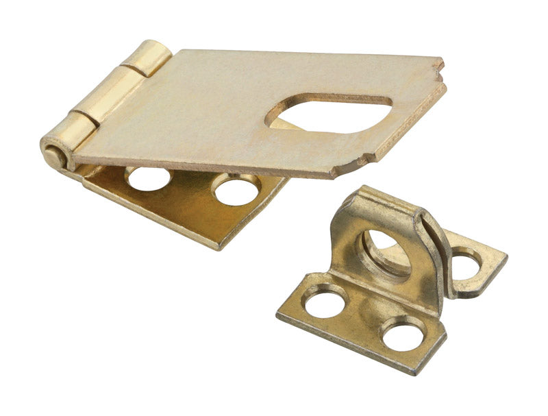 National Hardware Brass-Plated Steel 2-1/2 in. L Safety Hasp