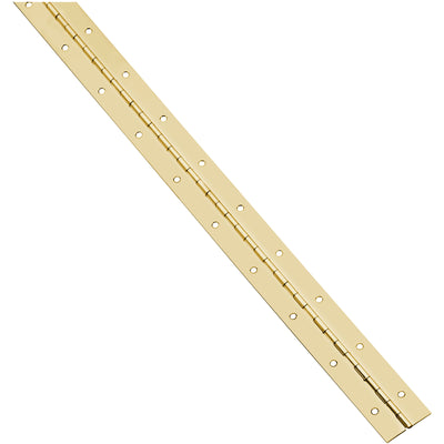 National Hardware 30 in. L Brass-Plated Continuous Hinge