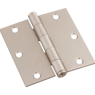 National Hardware 3.5 in. L Satin Nickel Door Hinge