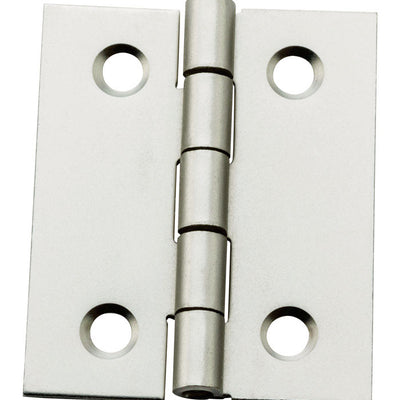 National Hardware 1-1/2 in. L Satin Nickel Door Hinge