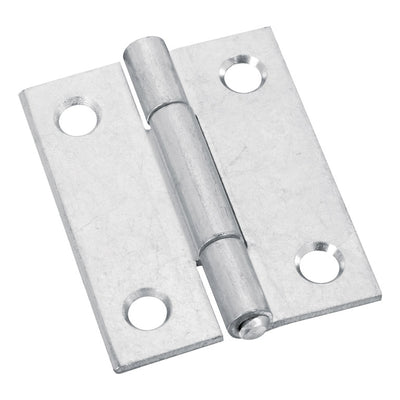 National Hardware 2 in. L Zinc-Plated Door Hinge 2 pk