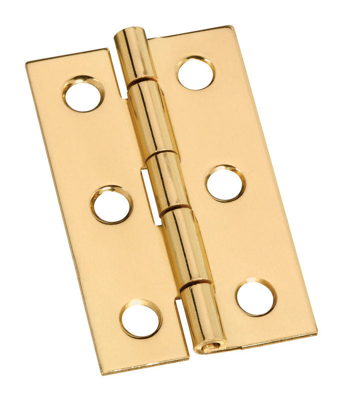 National Hardware 2 in. L Solid Brass Narrow Hinge