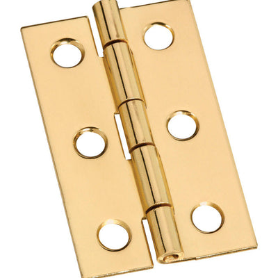 National Hardware 2 in. L Solid Brass Narrow Hinge