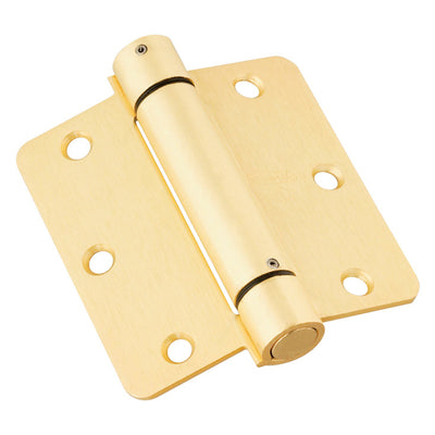 National Hardware 3-1/2 in. L Brass Spring Hinge