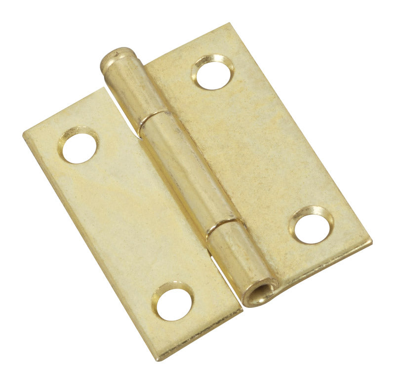 National Hardware 2 in. L Brass-Plated Door Hinge