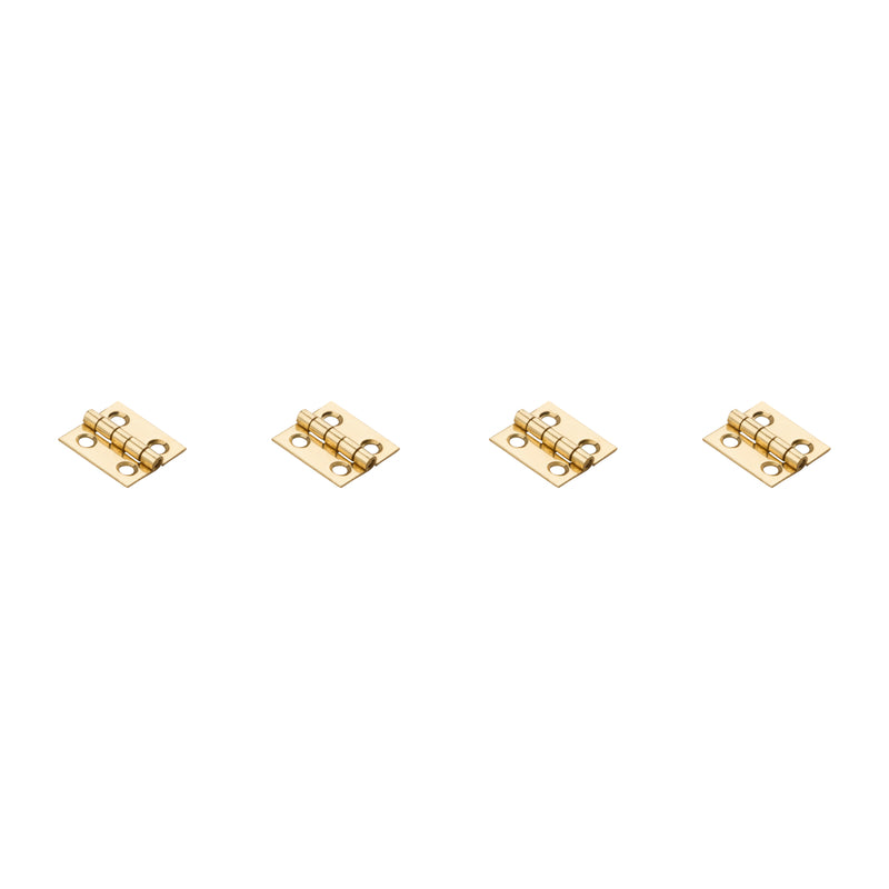 National Hardware 3/4 in. L Solid Brass Door Hinge 4 pk