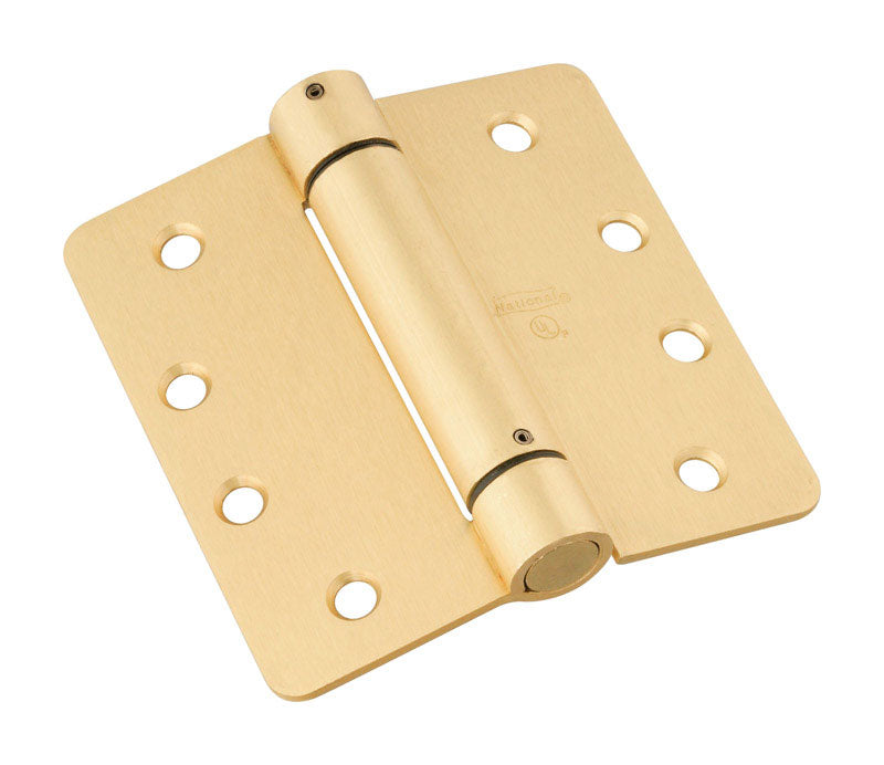 National Hardware 4 in. L Brass Spring Hinge