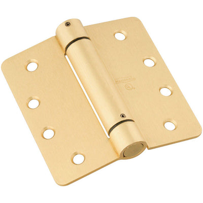 National Hardware 4 in. L Brass Spring Hinge