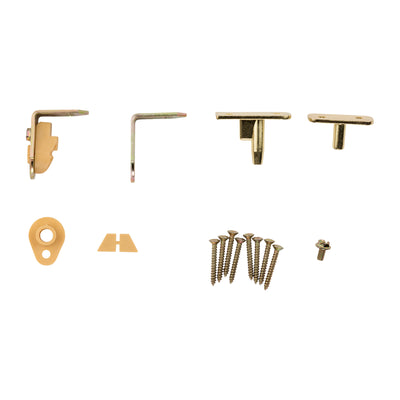 National Hardware Swing N Stay Brass Cafe Door Hinge