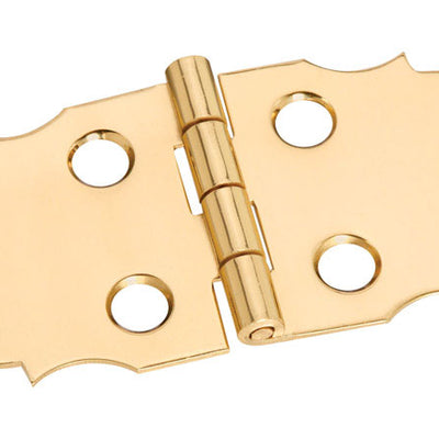 National Hardware 1-5/16 in. L Brass-Plated Door Hinge 2 pk