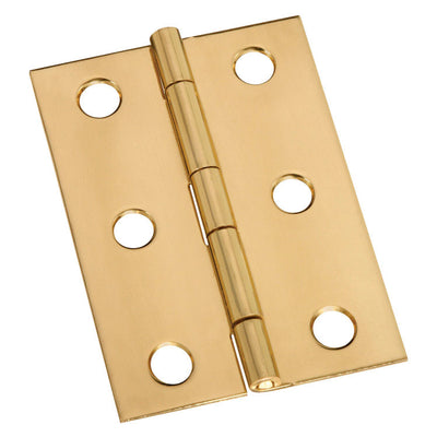 National Hardware 2-1/2 in. L Solid Brass Door Hinge