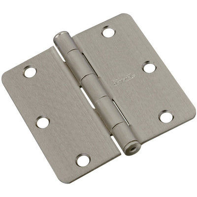 National Hardware 3-1/2 in. L Satin Nickel Door Hinge