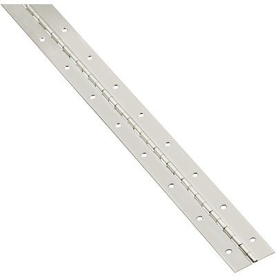 National Hardware 30 in. L Nickel Continuous Hinge
