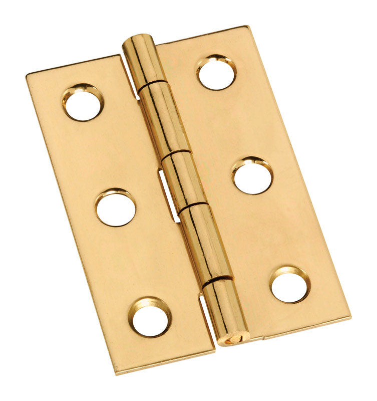 National Hardware 2 in. L Solid Brass Door Hinge