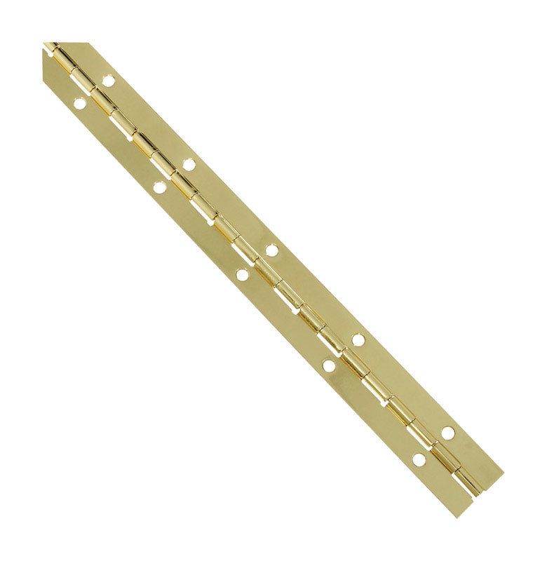 National Hardware 12 in. L Brass-Plated Continuous Hinge