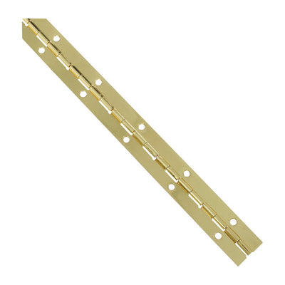 National Hardware 12 in. L Brass-Plated Continuous Hinge