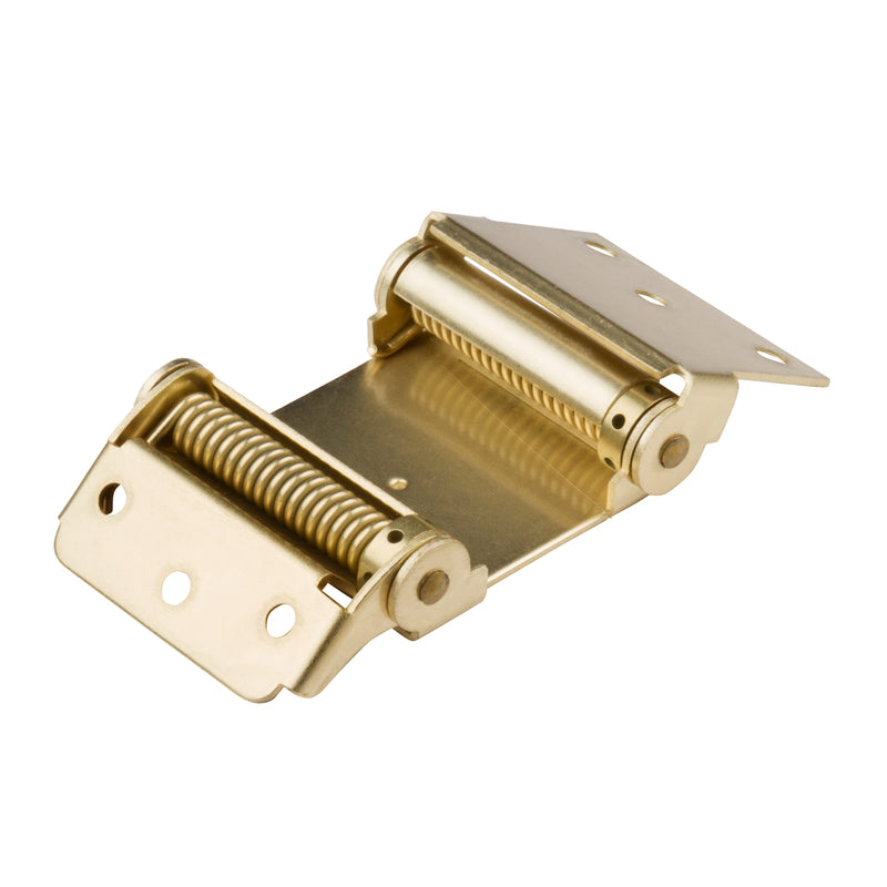 National Hardware 3 in. L Satin Brass Double-Acting Spring Hinge