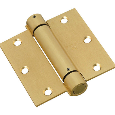 National Hardware 3-1/2 in. L Brass Spring Hinge
