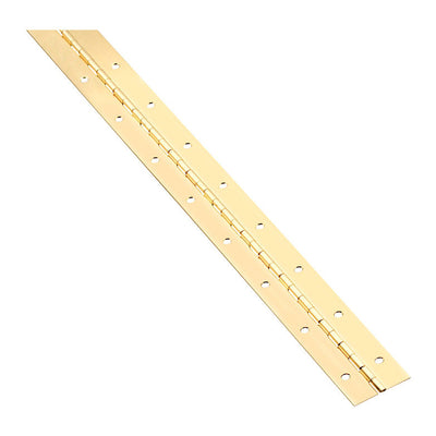 National Hardware 48 in. L Brass-Plated Continuous Hinge