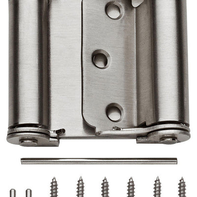 National Hardware 3 in. L Satin Nickel Double-Acting Spring Hinge