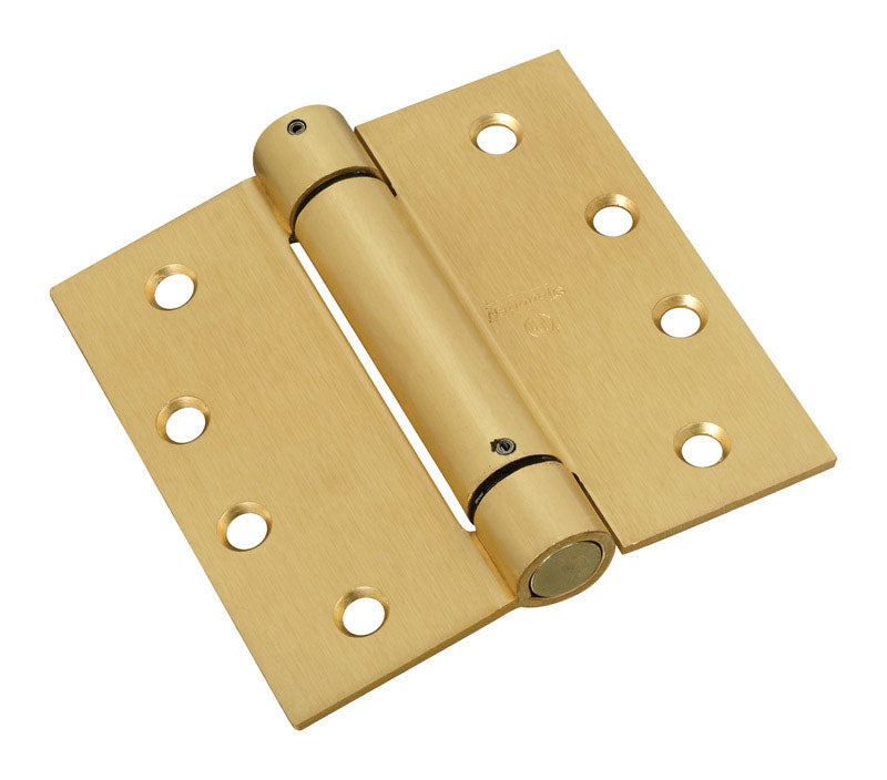 National Hardware 4 in. L Brass Spring Hinge