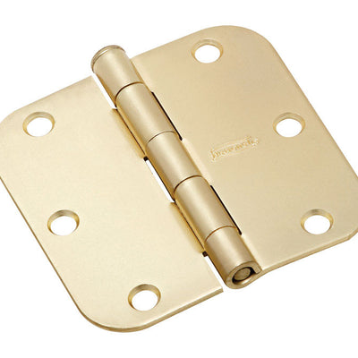 National Hardware 3-1/2 in. L Satin Brass Door Hinge