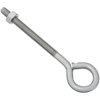 National Hardware 5/16 in. X 5 in. L Stainless Stainless Steel Eyebolt Nut Included