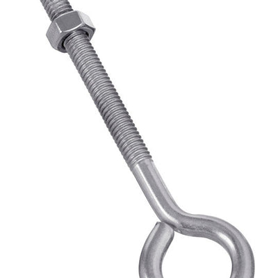 National Hardware 3/8 in. X 6 in. L Stainless Stainless Steel Eyebolt Nut Included