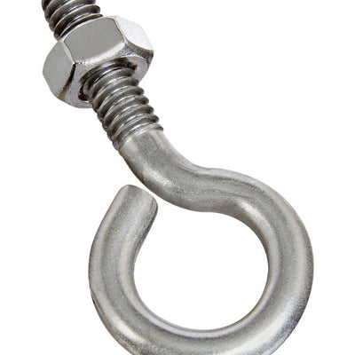 National Hardware 1/4 in. X 2 in. L Stainless Stainless Steel Eyebolt Nut Included