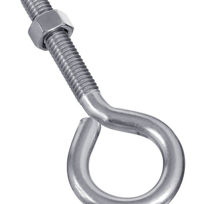 National Hardware 3/8 in. X 4 in. L Stainless Stainless Steel Eyebolt Nut Included