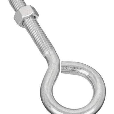 National Hardware 3/8 in. X 4 in. L Zinc-Plated Steel Eyebolt Nut Included