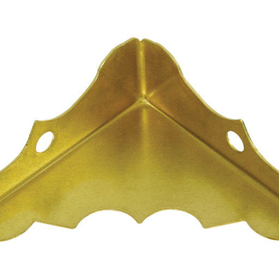 National Hardware 9/16 in. H X 1-1/4 in. W X 0.02 in. D Brass-Plated Solid Brass Inside Decorative C