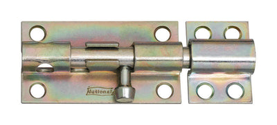 National Hardware 4 in. L Zinc-Plated Steel Heavy Duty Barrel Bolt