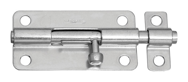 National Hardware 4 in. L Zinc-Plated Steel Barrel Bolt