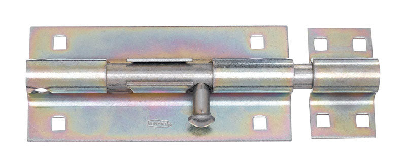 National Hardware 8 in. L Zinc-Plated Steel Heavy Duty Barrel Bolt