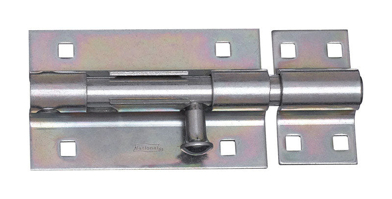 National Hardware 5 in. L Zinc-Plated Steel Heavy Duty Barrel Bolt
