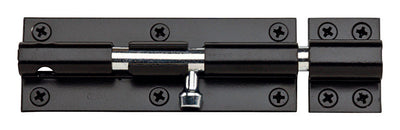 National Hardware 6 in. L Black Steel Heavy Duty Barrel Bolt