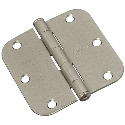 National Hardware 3-1/2 in. L Satin Nickel Door Hinge 3 pk