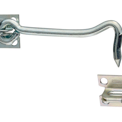 National Hardware 5 in. L Zinc-Plated Silver Steel Gate Hook w/Staples