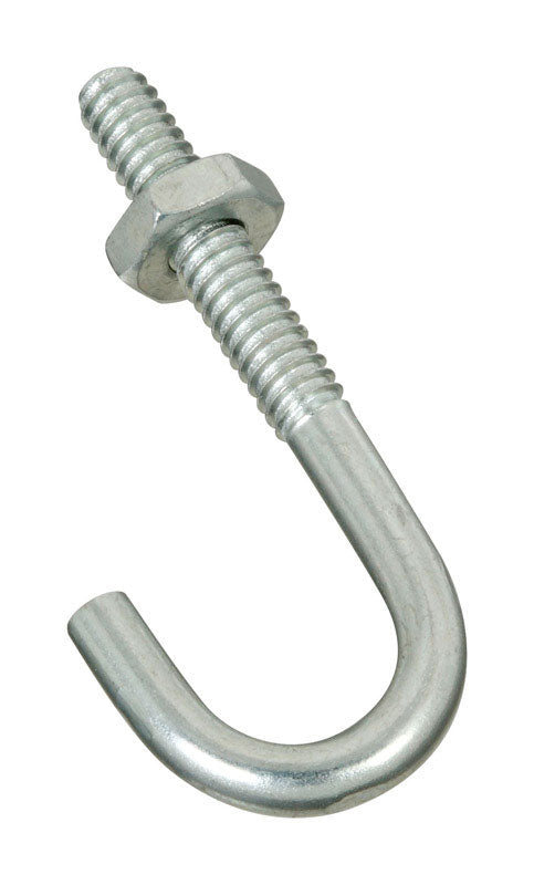 National Hardware Small Zinc-Plated Silver Steel 1-7/8 in. L J-Bolt 40 lb