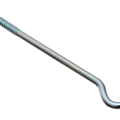 National Hardware Zinc-Plated Silver Steel 10 in. L Screw Hook 150 lb