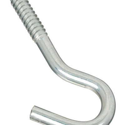 National Hardware Zinc-Plated Silver Steel 4-7/8 in. L Screw Hook 150 lb