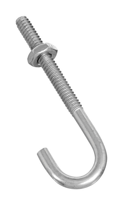 National Hardware Zinc-Plated Silver Steel 2-1/2 in. L J-Bolt 40 lb