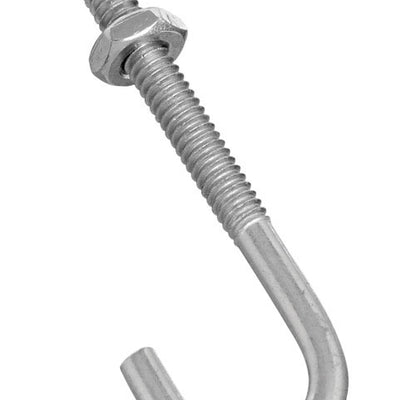 National Hardware Zinc-Plated Silver Steel 2-1/2 in. L J-Bolt 40 lb