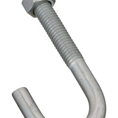 National Hardware Large Zinc-Plated Silver Steel 3-3/4 in. L J-Bolt 225 lb