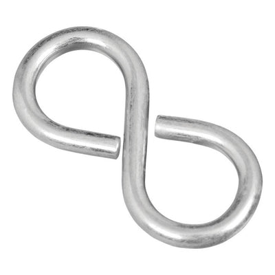 National Hardware Small Zinc-Plated Silver Steel 1-5/8 in. L Closed S-Hook