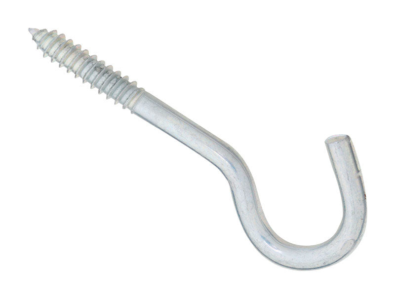 National Hardware Large Zinc-Plated Silver Steel 4-1/2 in. L Screw Hook 125 lb