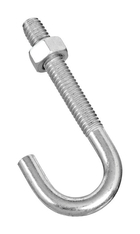 National Hardware Zinc-Plated Silver Steel 3 in. L J-Bolt