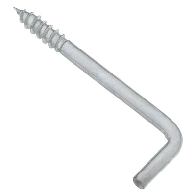 National Hardware Large Zinc-Plated Silver Steel 3-1/16 in. L Square Bend Hook
