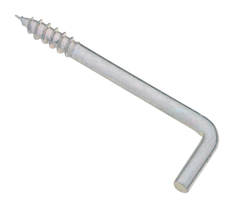 National Hardware Medium Zinc-Plated Silver Steel 2-5/8 in. L Square Bend Hook